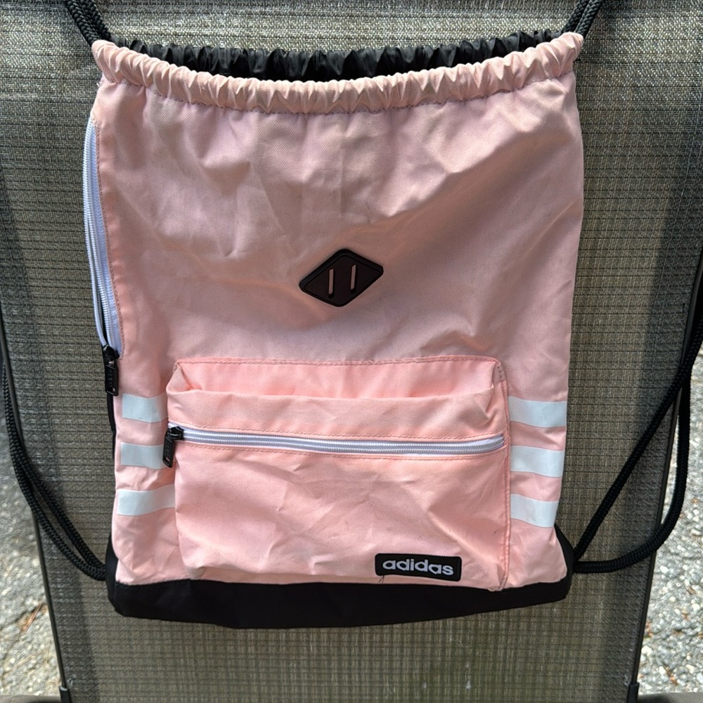 Adidas pink drawstring bag! Great for summer and great condition!